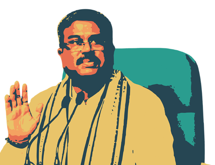 Dharmendra Pradhan illustration