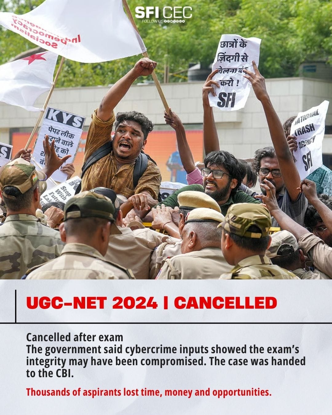 UGC-NET 2024 — cancelled